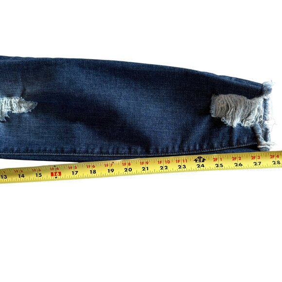 Madewell Womens 9” High-Riser Skinny Distressed Jeans Size 27 - Picture 8 of 8